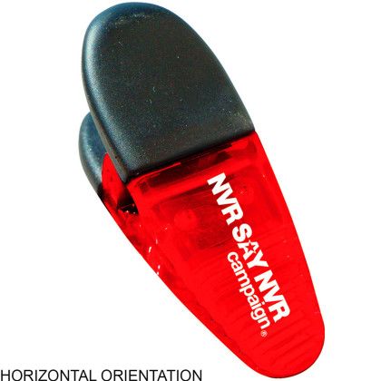 Custom Magnum Magnetic Fridge/Office Clip - Red