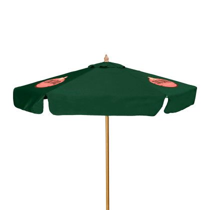 Custom 7' Wood Market Umbrella Kit with Valance (3 Imprints) - Spruce Green Custom 7' Wood Market Umbrella Kit with Valance (3 Imprints) - Spruce Green