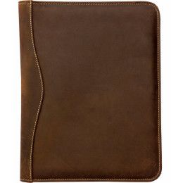 Custom Salt River Canyon Leather Meeting Folder - Brown Custom Salt River Canyon Leather Meeting Folder - Brown