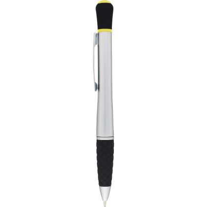 Custom Stellar Ballpoint Pen-Highlighter - Front View 