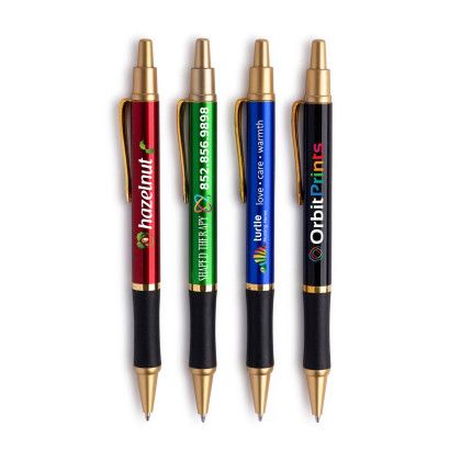 Custom Sleeker Click Pen Gold Accents- Low Quantities - All color Custom Sleeker Click Pen Gold Accents- Low Quantities - All color