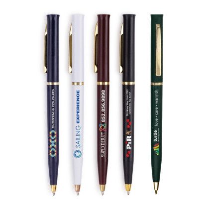 Custom Angel Slim Twist Pen- Low Quantities - All color Custom Angel Slim Twist Pen- Low Quantities - All color