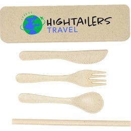 Custom Natureware Wheat Straw Cutlery Set