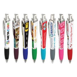 Custom Retractable Performance Pen with Clip- Low Quantities - All color Custom Retractable Performance Pen with Clip- Low Quantities - All color