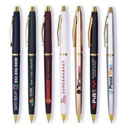 Custom Lodger Twist Pen - Gold Accents- Low Quantities - All color Custom Lodger Twist Pen - Gold Accents- Low Quantities - All color