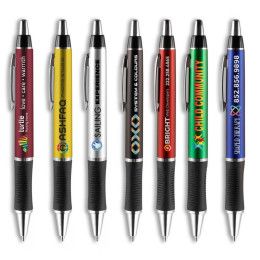 Custom Barton Click Pen - Silver Accents- Low Quantities - All color Custom Barton Click Pen - Silver Accents- Low Quantities - All color