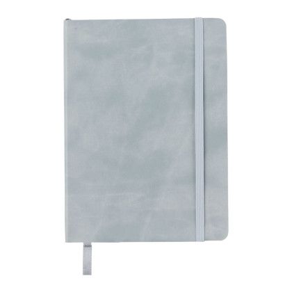 Custom 5" x 7" FSC Recycled Morano Recycled Soft Bound Journal - Gray 