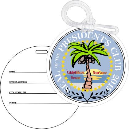Custom Kaleidoscope Bag Tag: 3 1/2" Round Custom Kaleidoscope Bag Tag: 3 1/2" Round
