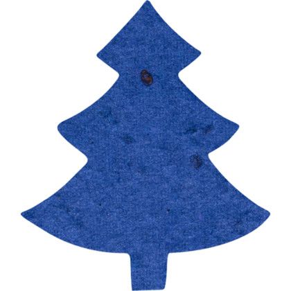 Custom Plantable Pin - Royal blue Tree