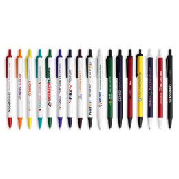 Custom Amber Stick Click Pen- Low Quantities - All Colors Custom Amber Stick Click Pen- Low Quantities - All Colors