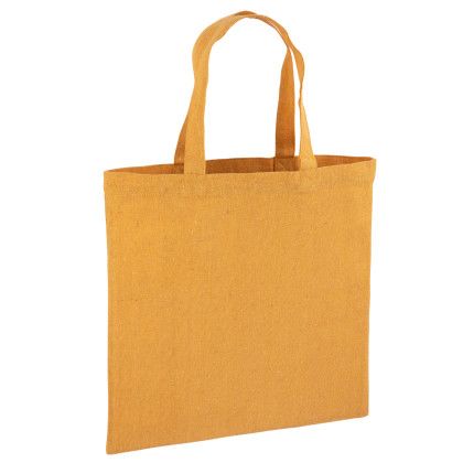 Recycled Cotton Canvas Tote Bag |15x15| - Blank - Yellow