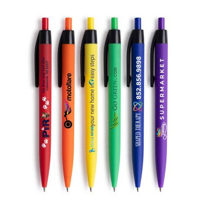 Custom Willow Satin Soft Touch Click Pen- Low Quantities - All color Custom Willow Satin Soft Touch Click Pen- Low Quantities - All color