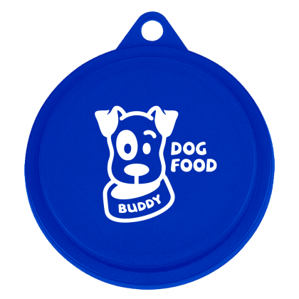 Custom Pet Food Can Lid - Royal Blue Custom Pet Food Can Lid - Royal Blue