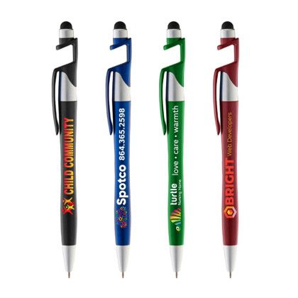 Custom Cell Phone Holder Stylus Twist Pen- Low Quantities - All color Custom Cell Phone Holder Stylus Twist Pen- Low Quantities - All color