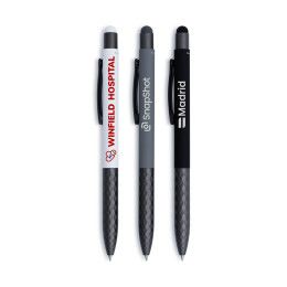 Custom Fleetwood Stylus Satin Soft Touch Gel Click Pen Recycled - Low Quantities - All color Custom Fleetwood Stylus Satin Soft Touch Gel Click Pen Recycled - Low Quantities - All color