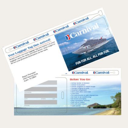 Custom Smart Travel Tag Mailer Custom Smart Travel Tag Mailer