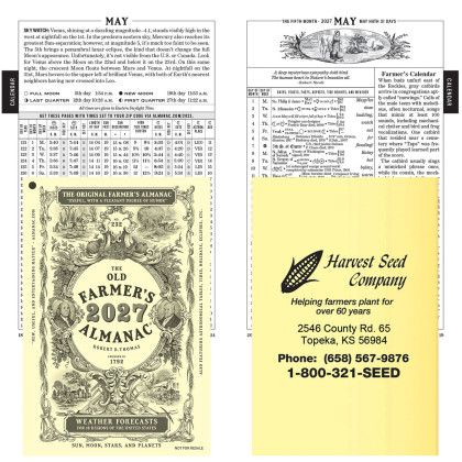 Custom The Old Farmer's Almanac Booklet - All color Custom The Old Farmer's Almanac Booklet - All color