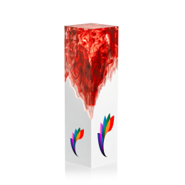 Custom Full Color Award - Brandino White/Red 8" Custom Full Color Award - Brandino White/Red 8"