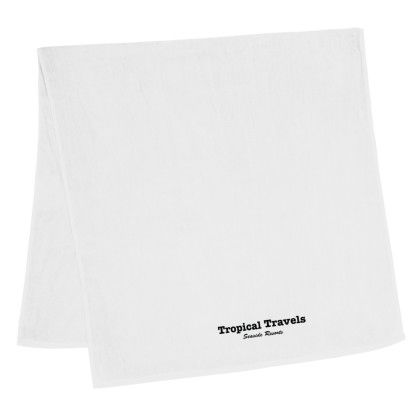 Baja Heavy-Weight Cotton Beach Towel - White