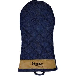 Custom Lindstrom Quilted Oven Mitt with Vegan Leather Custom Lindstrom Quilted Oven Mitt with Vegan Leather