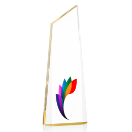 Custom Full Color Award - Hudson/Gold 10"