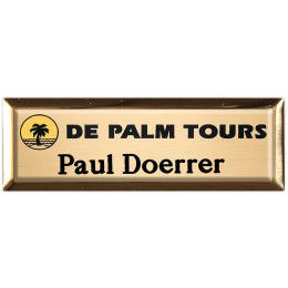 Custom New York Executive Metal Name Badge (Standard Size 3" x 1") Custom New York Executive Metal Name Badge (Standard Size 3" x 1")