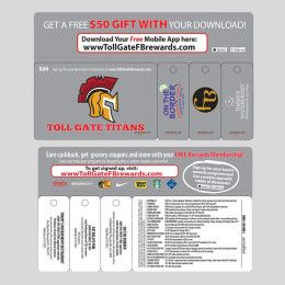 Custom Discount Card and 3 Key Tag Combo Custom Discount Card and 3 Key Tag Combo