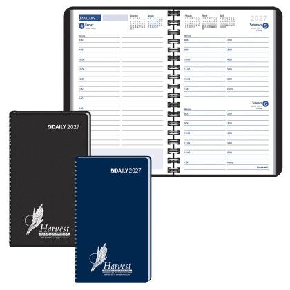 Custom Ruled Desk Planner, 1 Day Per Page Wired to Cover Custom Ruled Desk Planner, 1 Day Per Page Wired to Cover