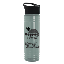 Custom 24 Oz. Slim Fit UpCycle RPET Bottles With Pop-Up Sip Lid - Glacier Blue Custom 24 Oz. Slim Fit UpCycle RPET Bottles With Pop-Up Sip Lid - Glacier Blue
