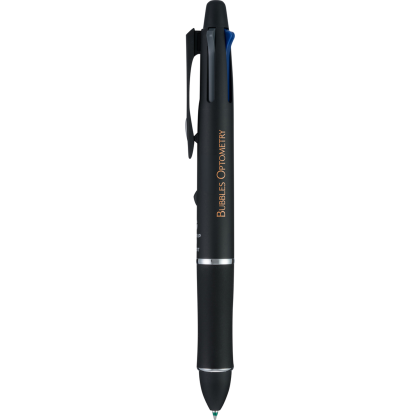 Custom Dr. Grip 4+1 Multi-Function Pen and Mechanical Pencil - Black 