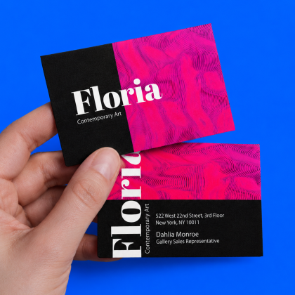 Premium 16PT High Gloss Business Card - Back & Front Design Premium 16PT High Gloss Business Card - Back & Front Design