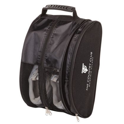 Custom Carry All Shoe Bag - Black Front View Custom Carry All Shoe Bag - Black Front View