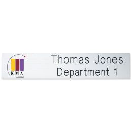 Custom 2-Ply Plastic Desk & Wall Plate Engraved and Printed: 10" x 2" Custom 2-Ply Plastic Desk & Wall Plate Engraved and Printed: 10" x 2"