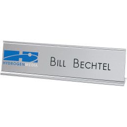 Custom 2-Ply Plastic Desk & Wall Plate Engraved and Printed: 8" x 2" Custom 2-Ply Plastic Desk & Wall Plate Engraved and Printed: 8" x 2"