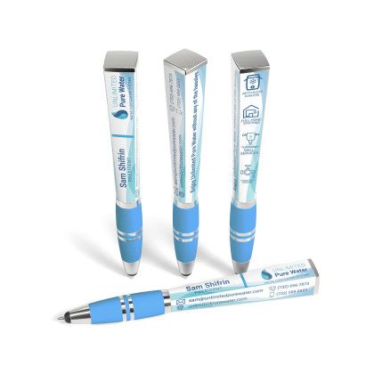 Custom The adpen Square with Stylus- Low Quantities - Sky Blue Custom The adpen Square with Stylus- Low Quantities - Sky Blue