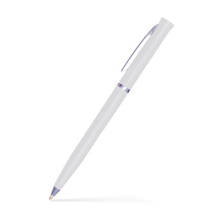 Custom Angel II Slim Twist Pen- Low Quantities - White Custom Angel II Slim Twist Pen- Low Quantities - White