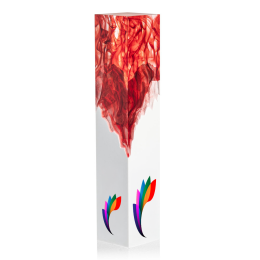 Custom Full Color Award - Brandino White/Red 11" Custom Full Color Award - Brandino White/Red 11"