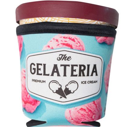 Custom Full Color Ice Cream Pint Cooler Custom Full Color Ice Cream Pint Cooler