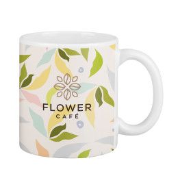 Custom Full Color 11 oz White Matte Ceramic Mug Custom Full Color 11 oz White Matte Ceramic Mug