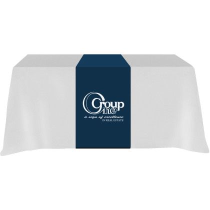 Custom Table Runner - (Front, Top) - Navy Blue Custom Table Runner - (Front, Top) - Navy Blue