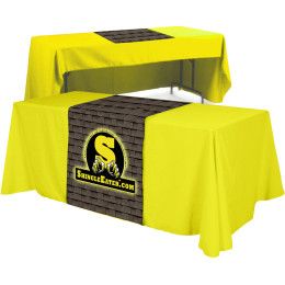 Custom rPET Polyester Table Runner (Front, Top) - All Over Dye Sub Custom rPET Polyester Table Runner (Front, Top) - All Over Dye Sub