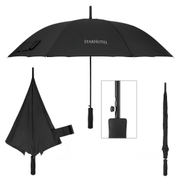 Custom 46" Arc Automatic Open Umbrella With 100% rPET Canopy