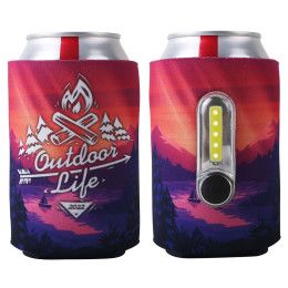 Custom Full Color Torch Can Cooler Custom Full Color Torch Can Cooler