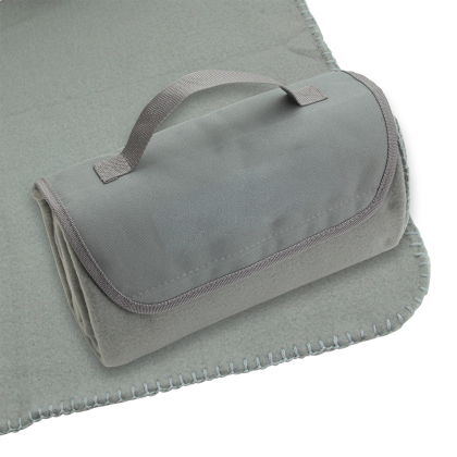 Custom Barrel Fleece Blanket - Gray 