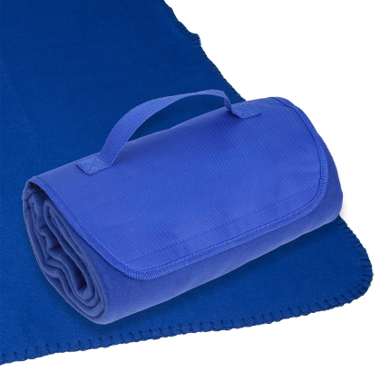 Custom Barrel Fleece Blanket - Blue 