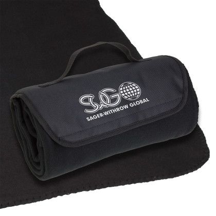 Custom Barrel Fleece Blanket - Black