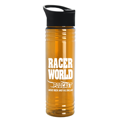 Custom 24 Oz. Slim Fit UpCycle RPET Bottles With Pop-Up Sip Lid - Translucent orange Custom 24 Oz. Slim Fit UpCycle RPET Bottles With Pop-Up Sip Lid - Translucent orange