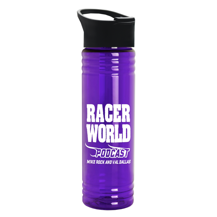Custom 24 Oz. Slim Fit UpCycle RPET Bottles With Pop-Up Sip Lid