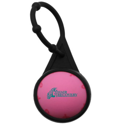 Custom Awareness Round Lip Balm With Lanyard - Front View 