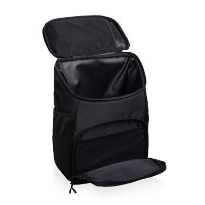 Custom PTX 2.0 Tarana Recycled Backpack Cooler - Carbon Black Open View Custom PTX 2.0 Tarana Recycled Backpack Cooler - Carbon Black Open View